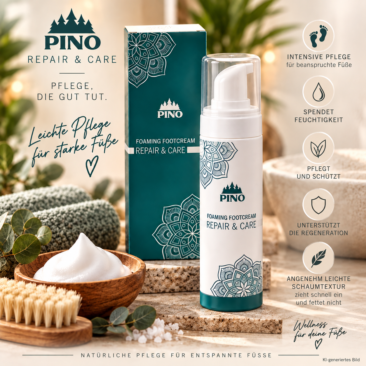 PINO Fußcreme Schaum